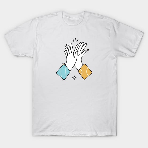 High Five T-Shirt by tribhuvansuthar